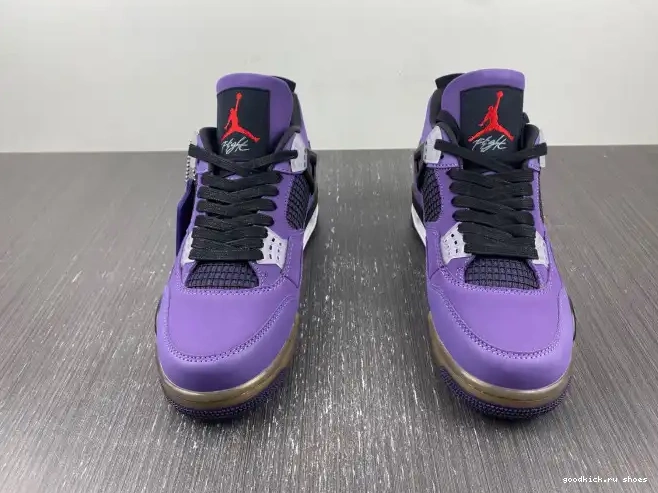 Scott LN4 (Friends and Jordan 4 766296 Retro Family) Purple Travis 0506